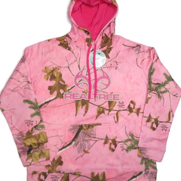 Realtree Performance Pullover Fleece Camo Pink - Picture 7 of 12